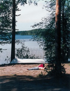 Valajäeven uimarannalla